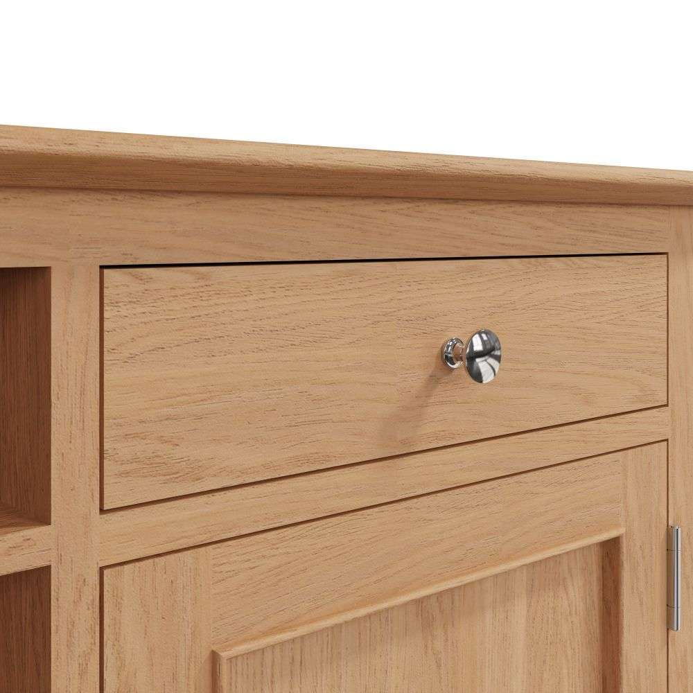 Bergen Oak Wine Cabinet