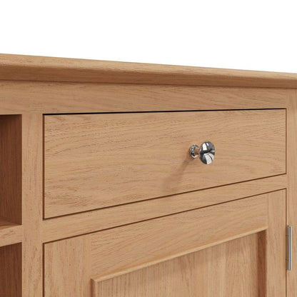 Bergen Oak Wine Cabinet