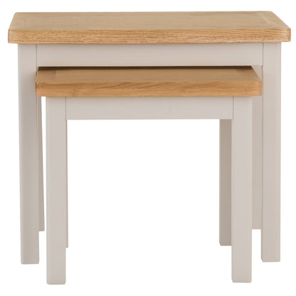Rutland Painted Oak Nest of 2 Tables