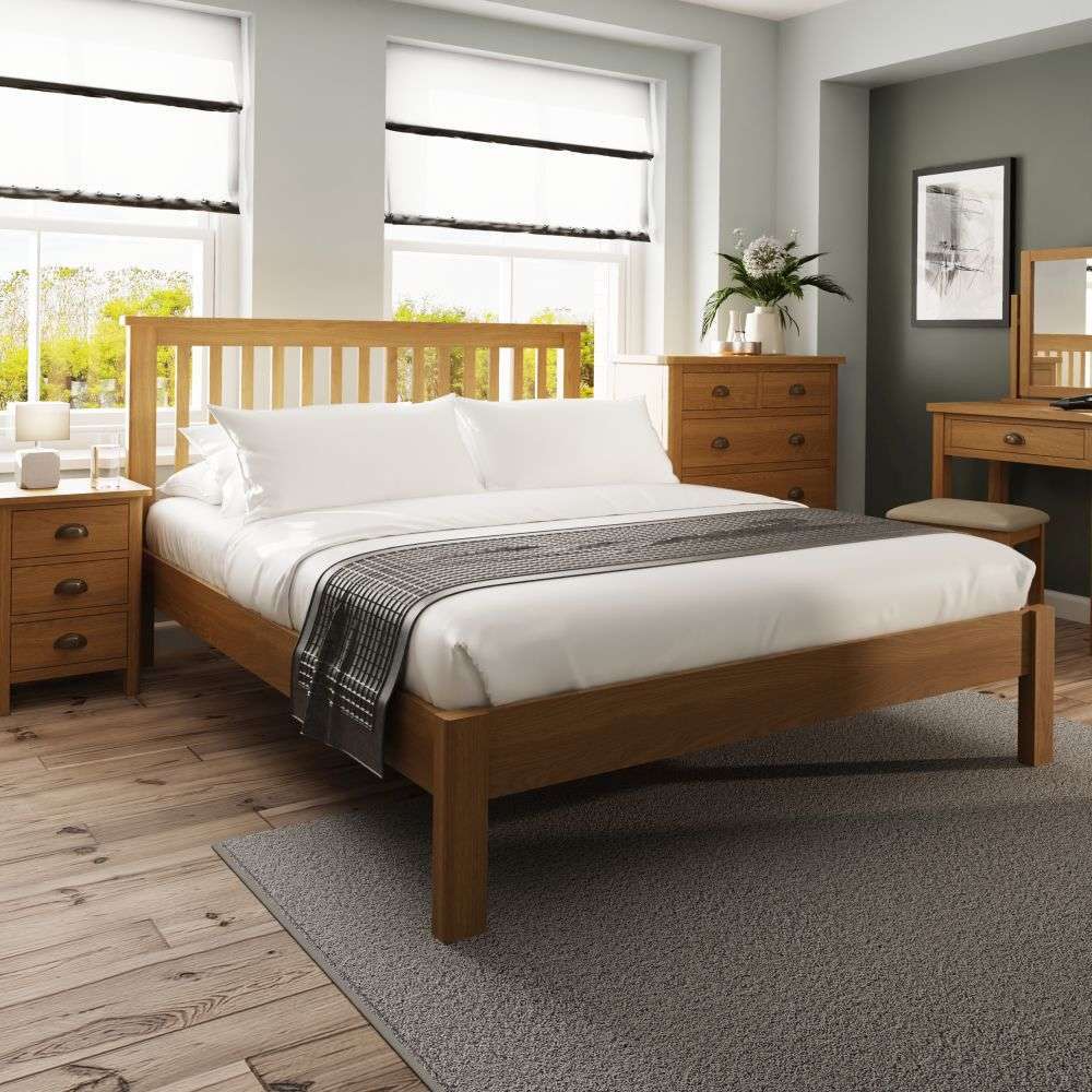 Rutland Oak King Size Bed Frame