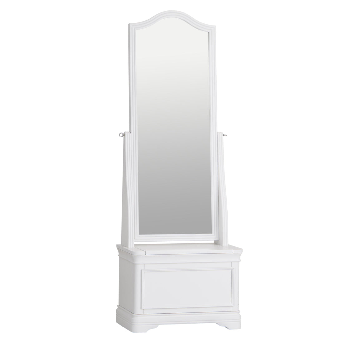Foxton White Painted Cheval Mirror