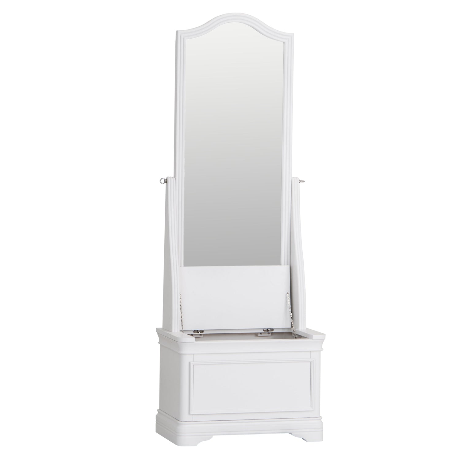 Foxton White Painted Cheval Mirror