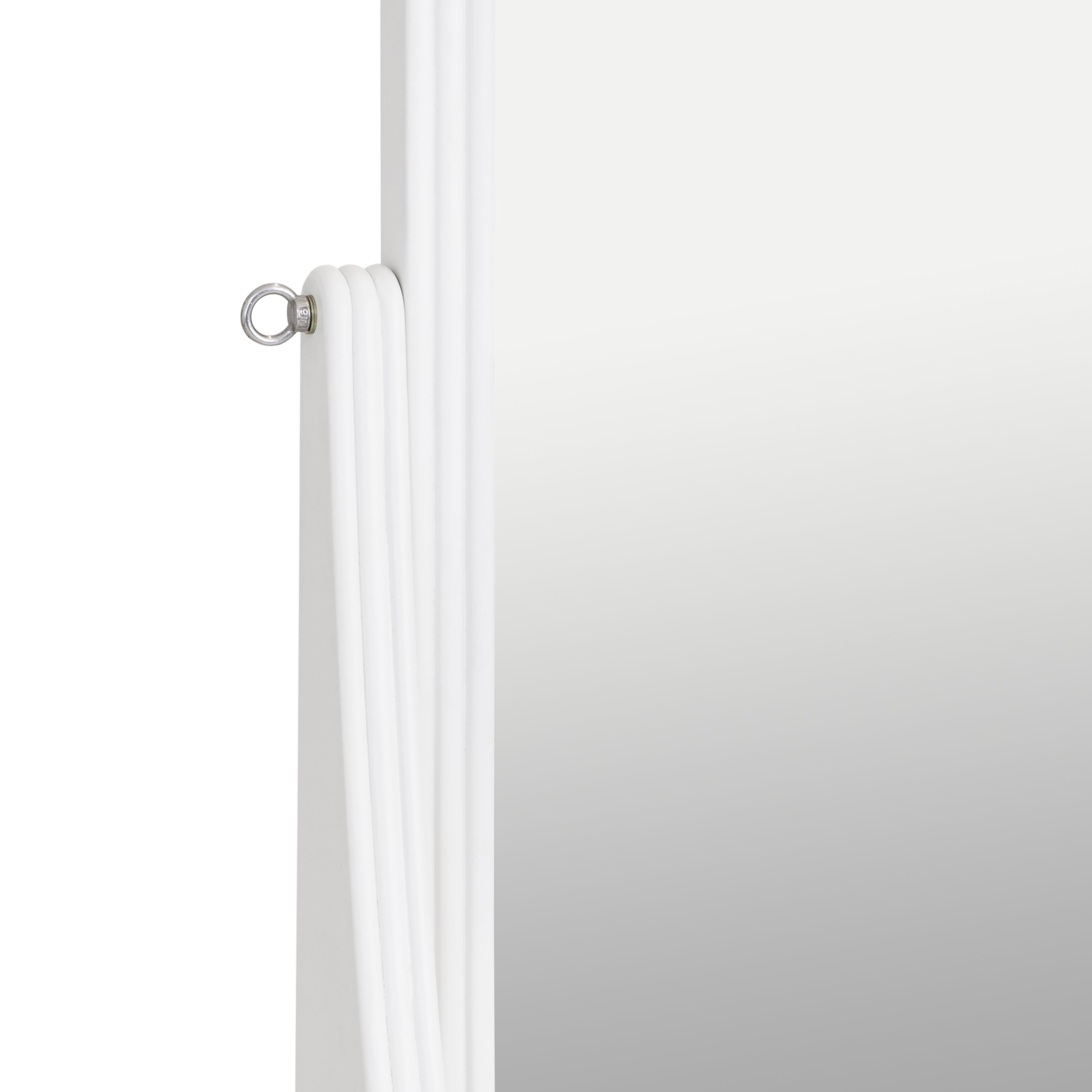 Foxton White Painted Cheval Mirror