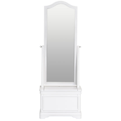 Foxton White Painted Cheval Mirror