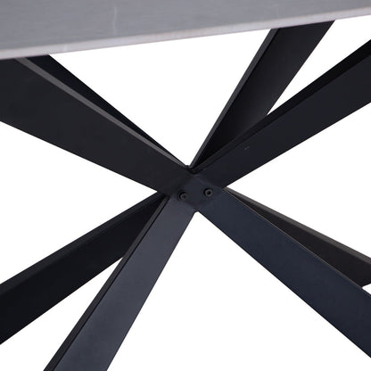 Stanwick Sintered Stone 1.4m Grey Dining Table