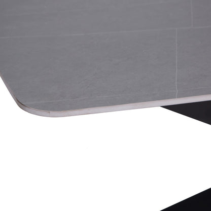 Stanwick Sintered Stone 1.4m Grey Dining Table