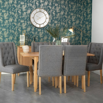 Bergen Oak 1.2m Butterfly Extending Dining Table - The Furniture Warehouse