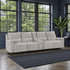 Berlin Grey 4 Seater Sofa with Console - The Furniture Warehouse