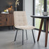 Biscuit Panel Stitch Chair with Metal Legs - The Furniture Warehouse