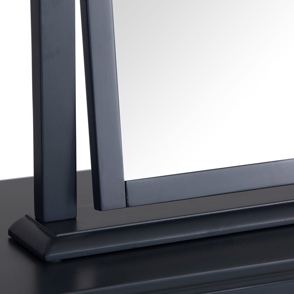 Banbury Midnight Grey Painted Vanity Mirror