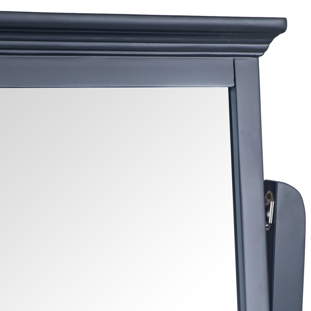 Banbury Midnight Grey Painted Vanity Mirror