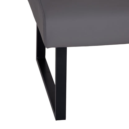 Charlesworth Grey 142cm Left Hand Modern Industrial Dining Bench