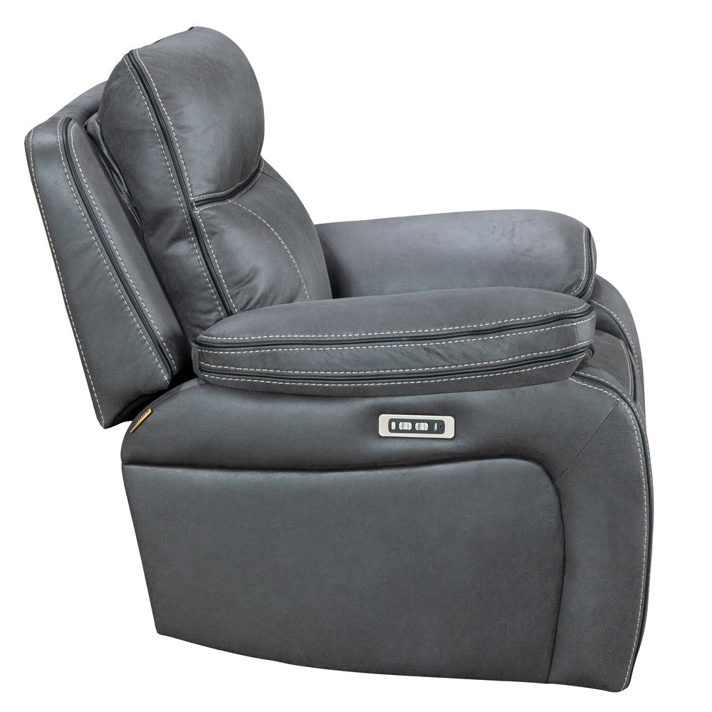 California Dark Grey Power Recliner Armchair - The Furniture Warehouse