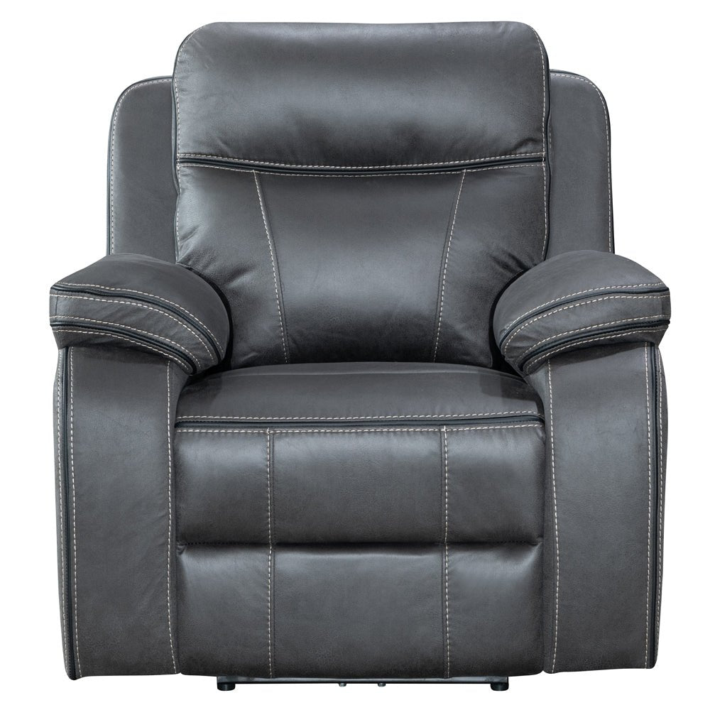 California Dark Grey Power Recliner Armchair - The Furniture Warehouse
