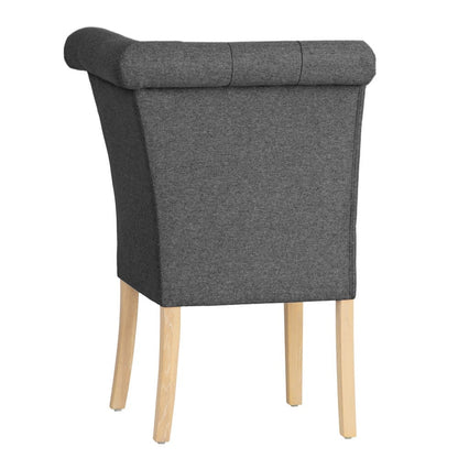 Torino Dark Grey Scroll Back Corner Bench