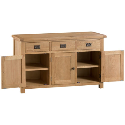 Winchester Oak Large 3 Door Sideboard