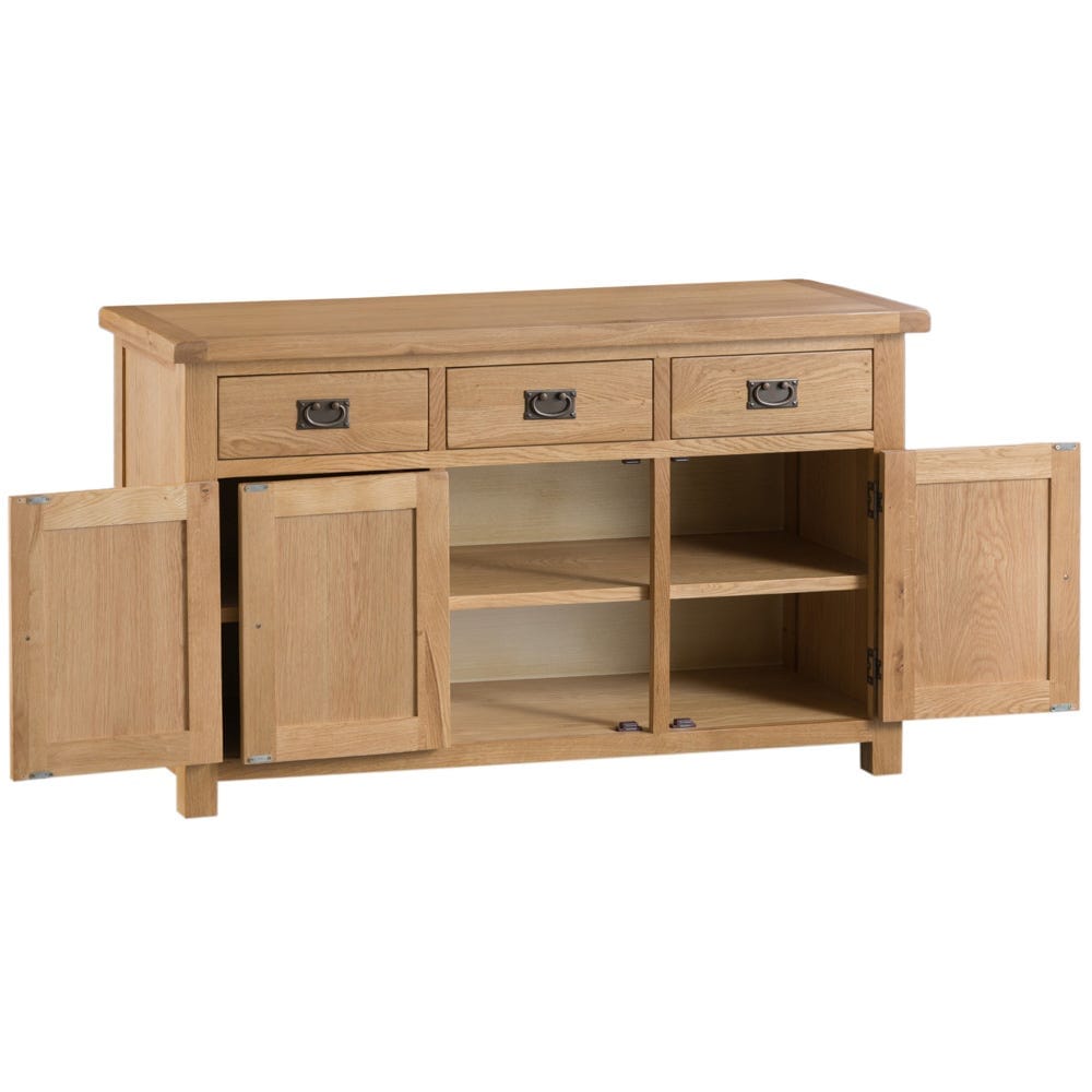 Winchester Oak Large 3 Door Sideboard