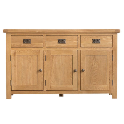 Winchester Oak Large 3 Door Sideboard