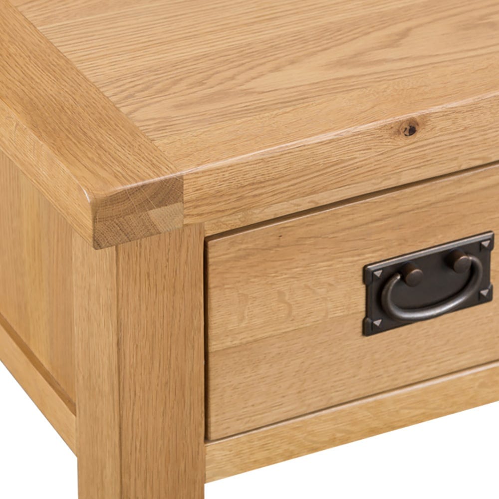 Winchester Oak Lamp Table With Drawer