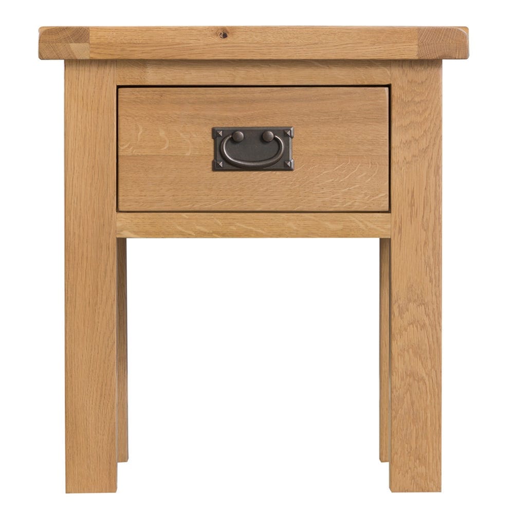 Winchester Oak Lamp Table With Drawer