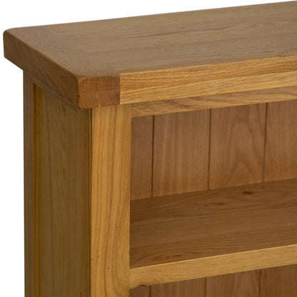 Winchester Oak Small Wide Bookcase