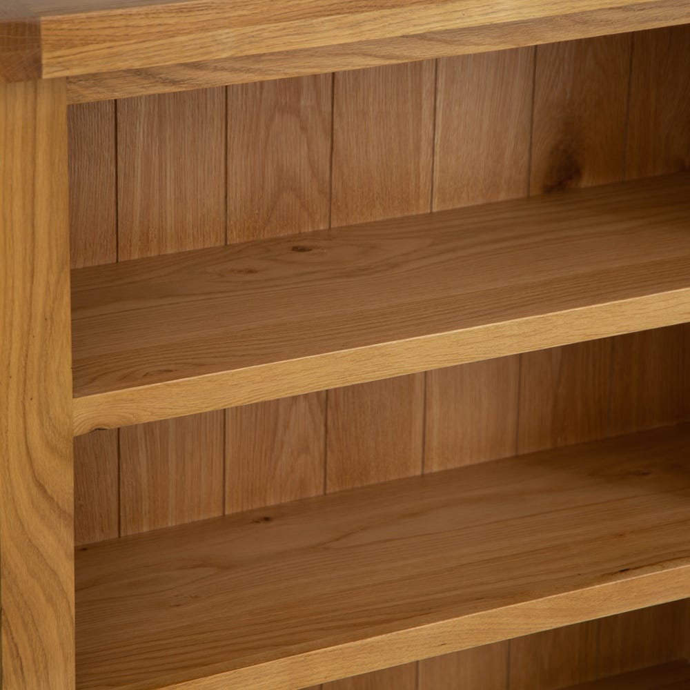 Winchester Oak Small Wide Bookcase