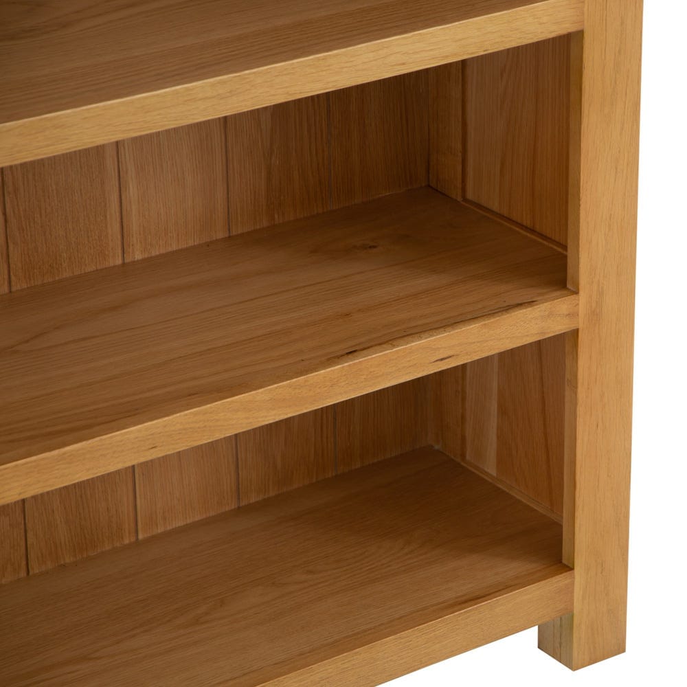 Winchester Oak Small Wide Bookcase