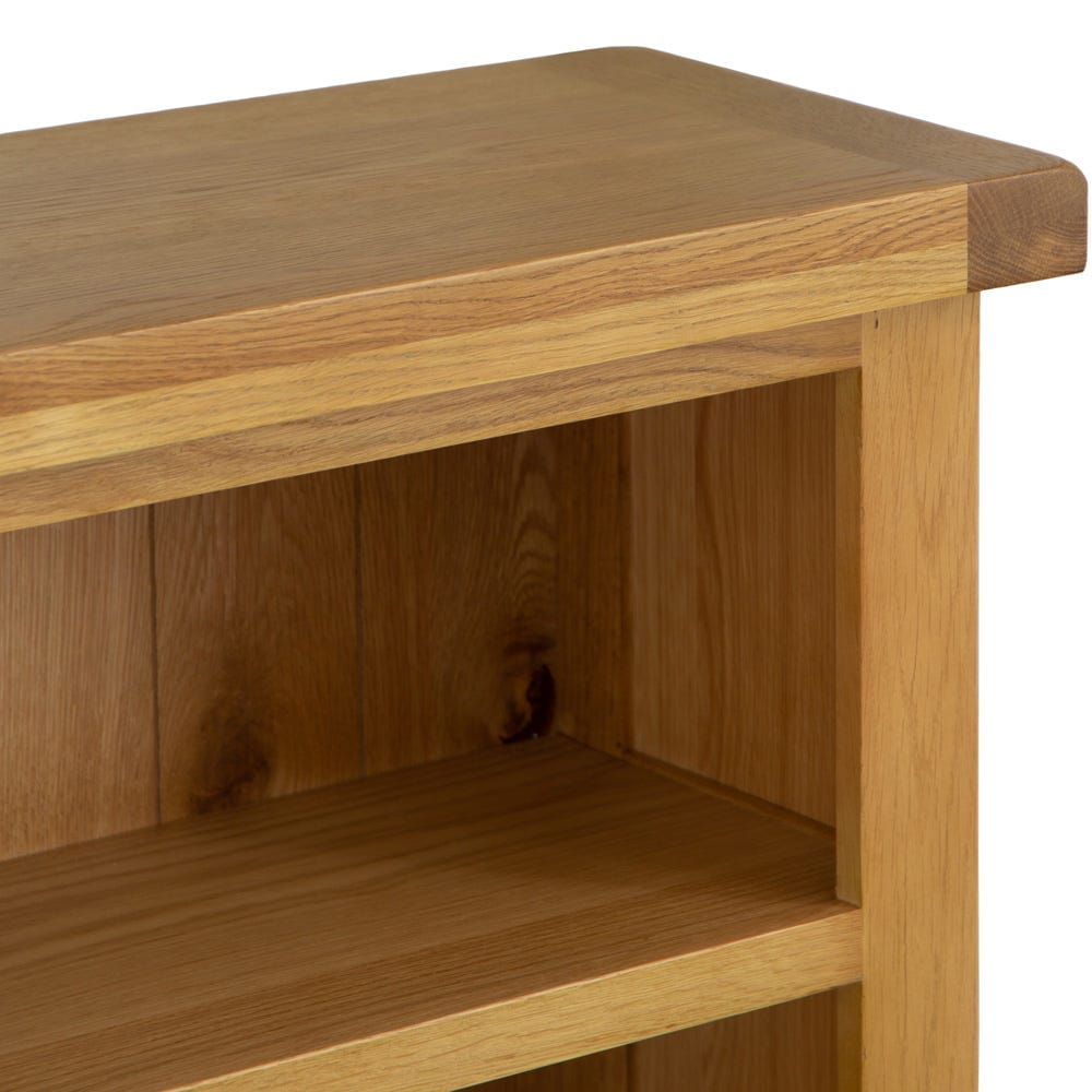 Winchester Oak Small Wide Bookcase