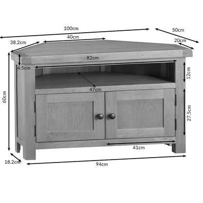 Winchester Oak Corner TV Unit