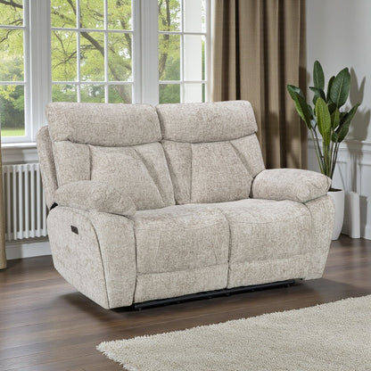 Venice Biscuit Power 2 Seater Sofa