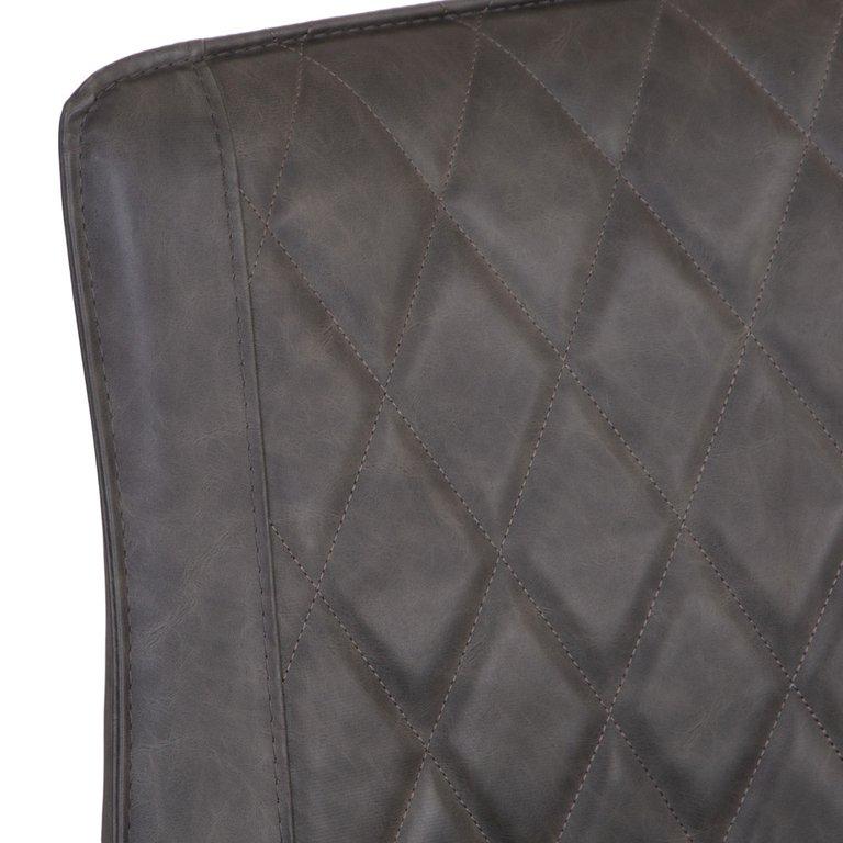 Dining Chair Grey PU - The Furniture Warehouse