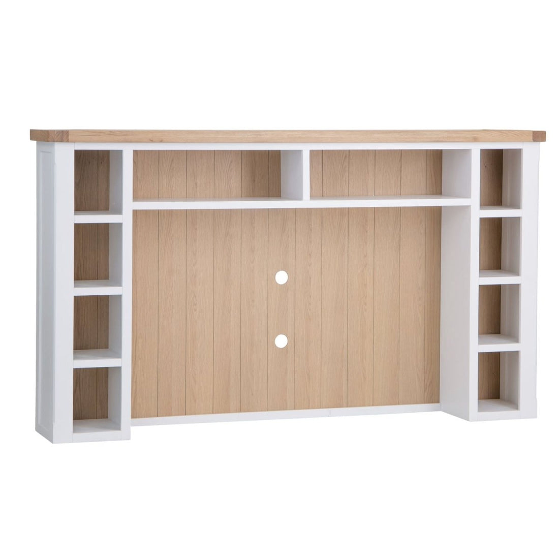 Dorset White Painted Oak TV Storage Unit (Top Only) - The Furniture Warehouse