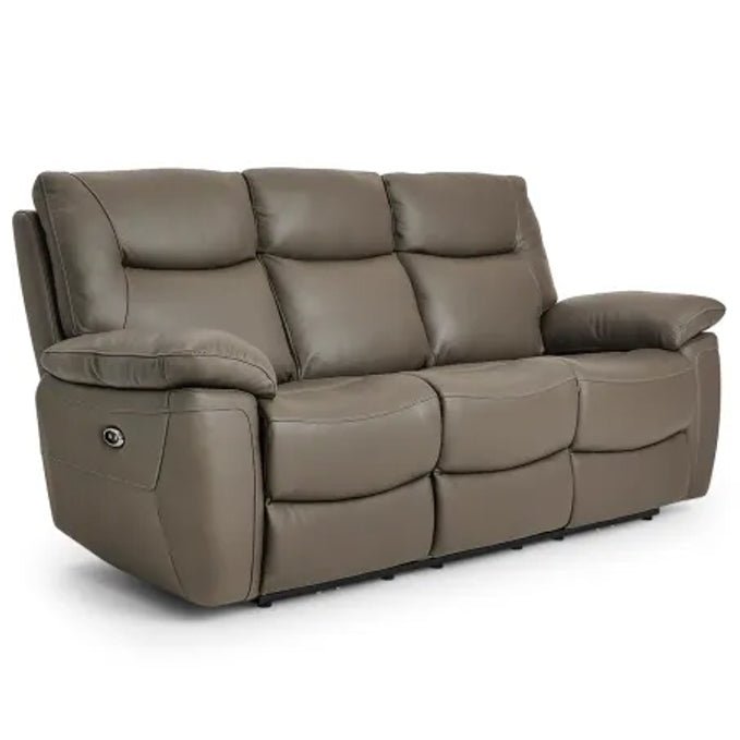 Ealing 3 Seater Power Dark Grey - The Furniture Warehouse