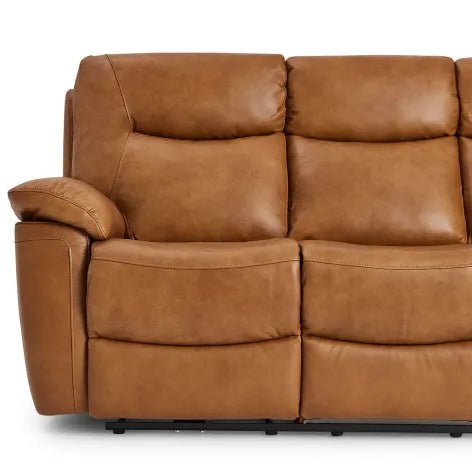 Ealing 3 Seater Power Tan - The Furniture Warehouse