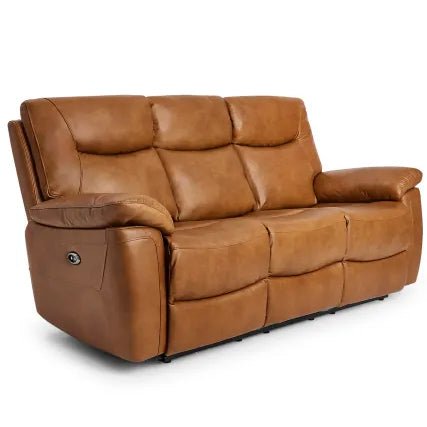 Ealing 3 Seater Power Tan - The Furniture Warehouse