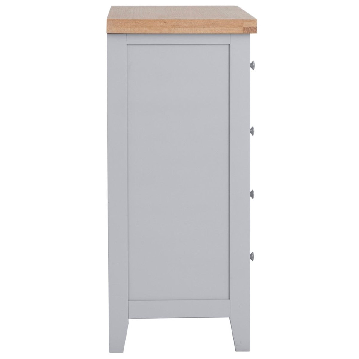 Eaton Grey Painted Oak 2 Over 3 Chest - The Furniture Warehouse
