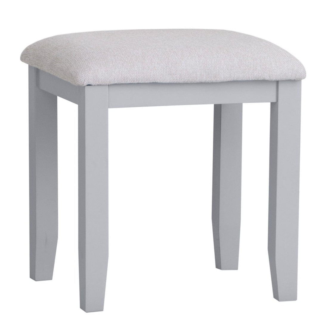 Eaton Grey Painted Oak Dressing Stool - The Furniture Warehouse
