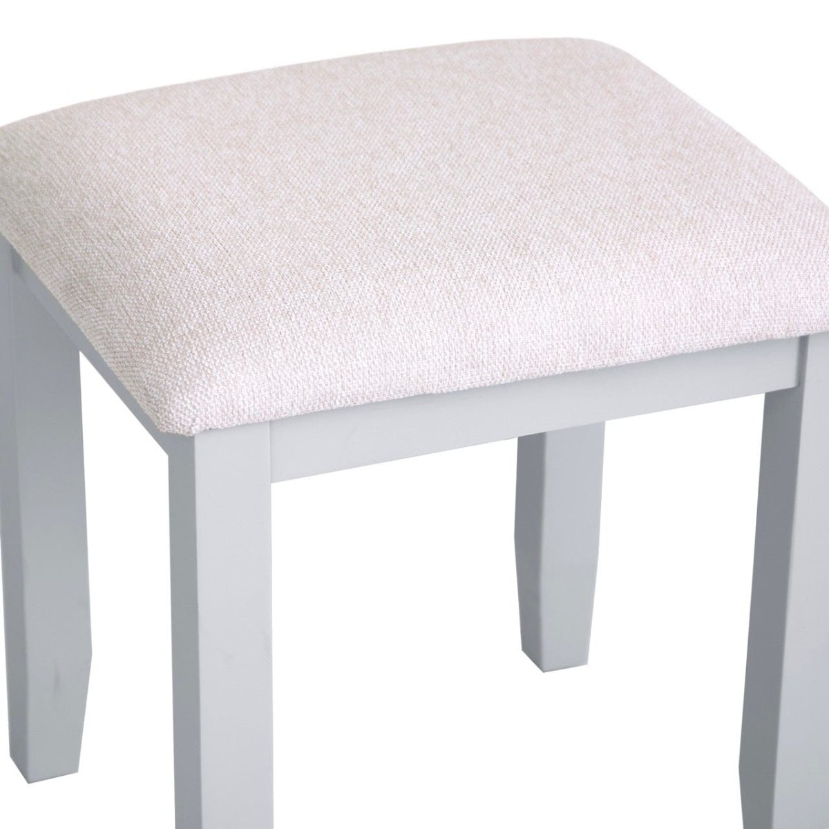 Eaton Grey Painted Oak Dressing Stool - The Furniture Warehouse