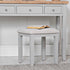 Eaton Grey Painted Oak Dressing Stool - The Furniture Warehouse