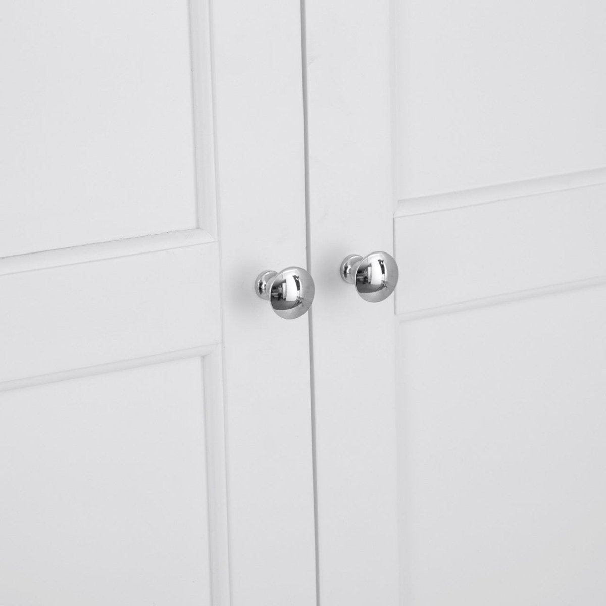 Eaton White Painted Oak Double Wardrobe - The Furniture Warehouse