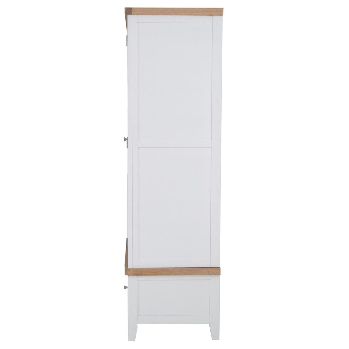Eaton White Painted Oak Double Wardrobe - The Furniture Warehouse