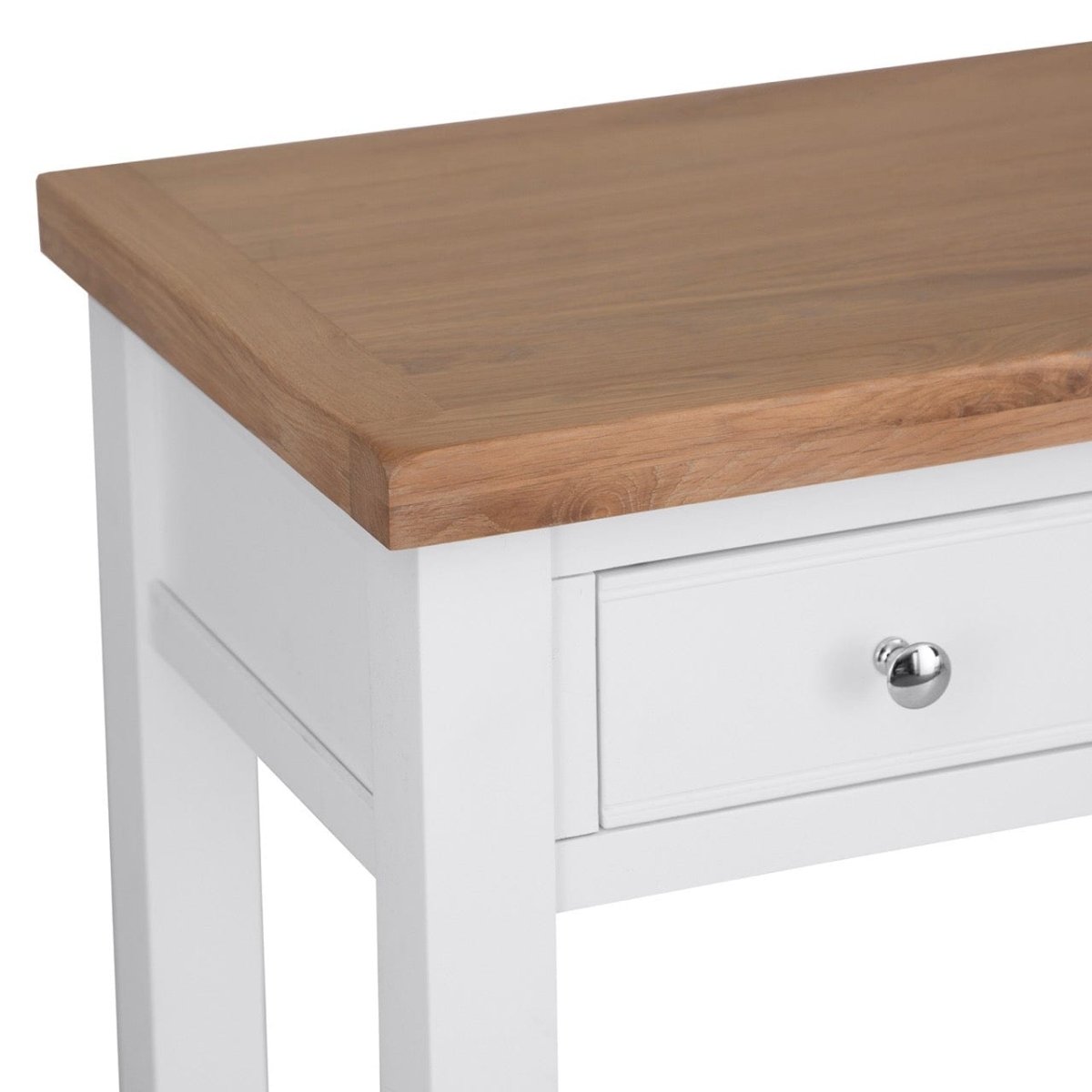 Eaton White Painted Oak Dressing Table - The Furniture Warehouse