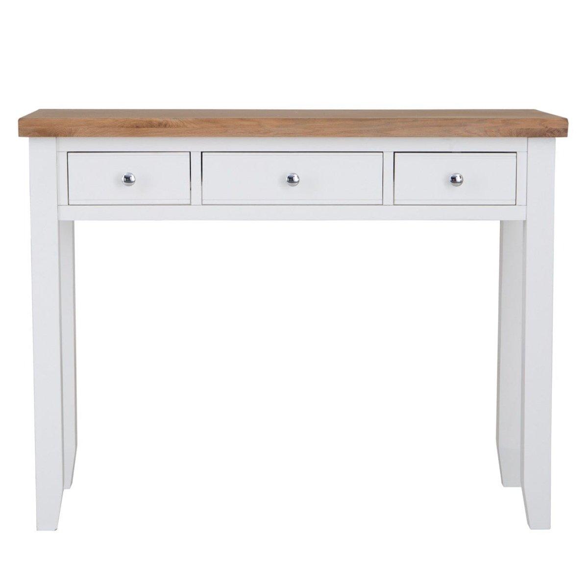 Eaton White Painted Oak Dressing Table - The Furniture Warehouse