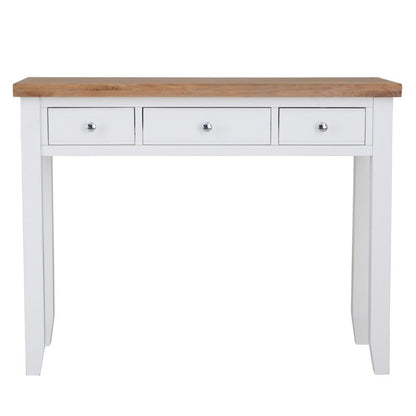 Eaton White Painted Oak Dressing Table - The Furniture Warehouse