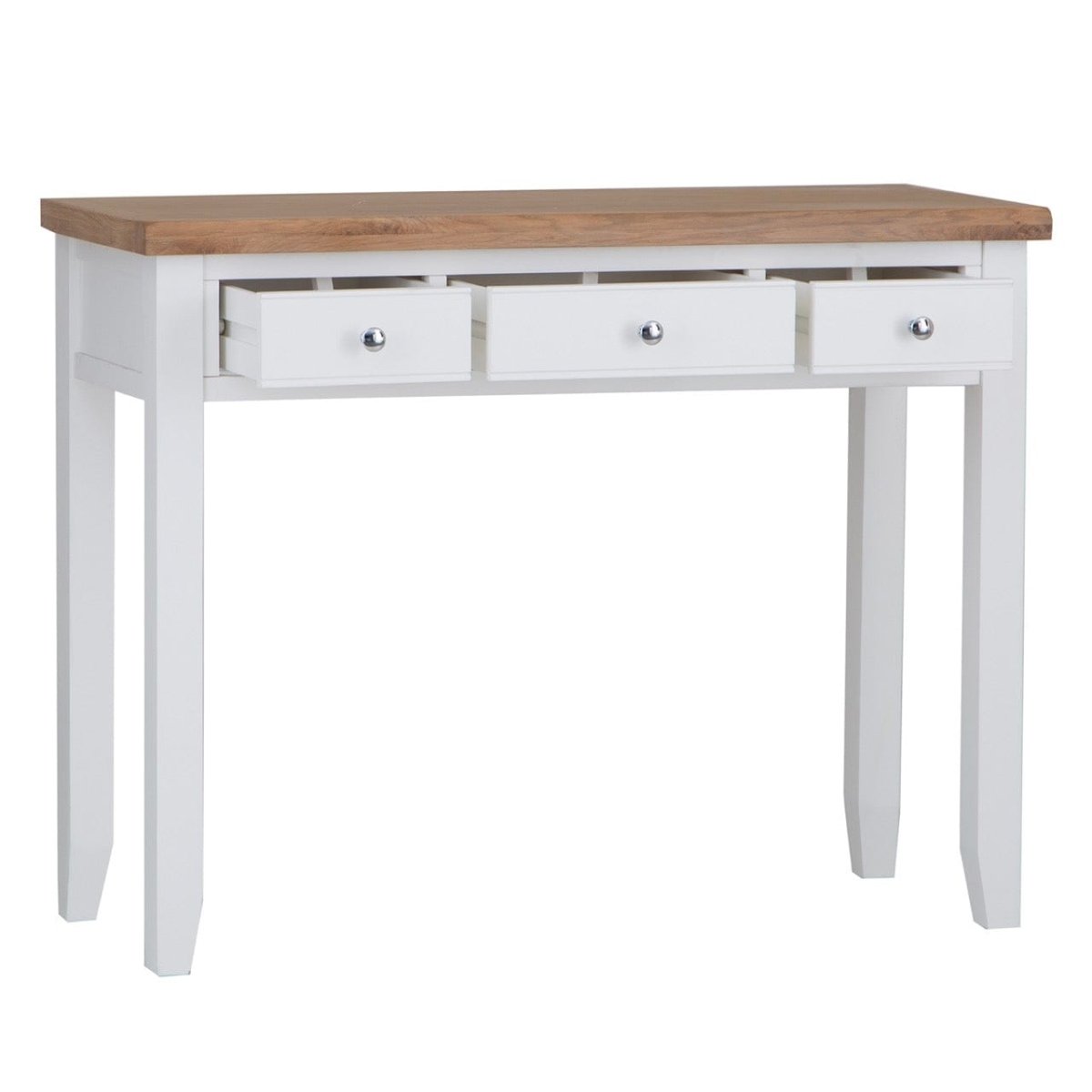 Eaton White Painted Oak Dressing Table - The Furniture Warehouse