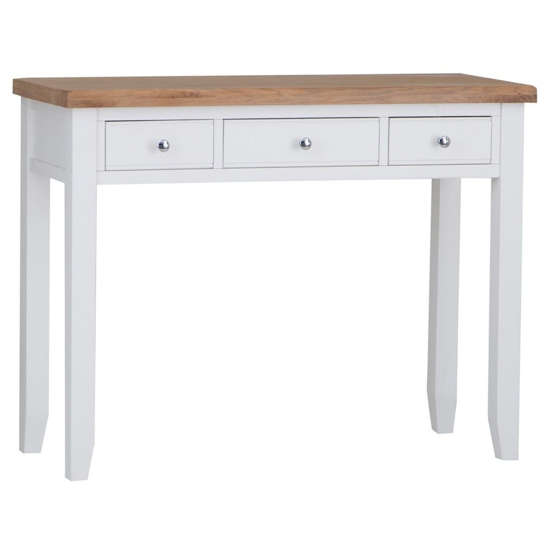 Eaton White Painted Oak Dressing Table - The Furniture Warehouse