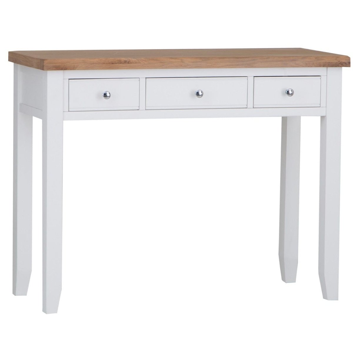 Eaton White Painted Oak Dressing Table - The Furniture Warehouse