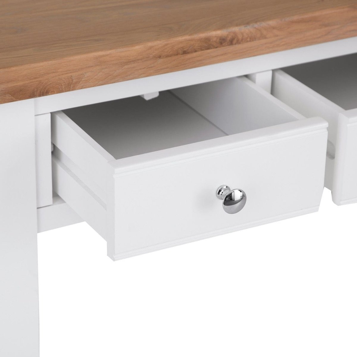 Eaton White Painted Oak Dressing Table - The Furniture Warehouse