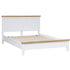 Eaton White Painted Oak King Size Bed Frame - The Furniture Warehouse