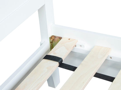 Eaton White Painted Oak King Size Bed Frame - The Furniture Warehouse